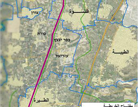 الخريطة الهيكلية لمشروع المياه القطري تخترق الطيرة وقلنسوة صورة رقم 2