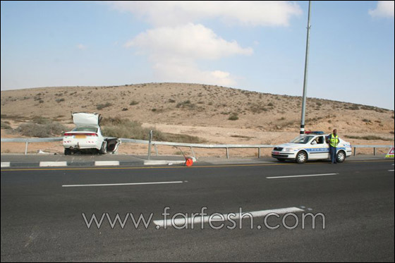 صور من حادث طرق مروع على مفترق عرعرة!! صورة رقم 1 صور من حادث طرق مروع على مفترق عرعرة!! صورة رقم 1