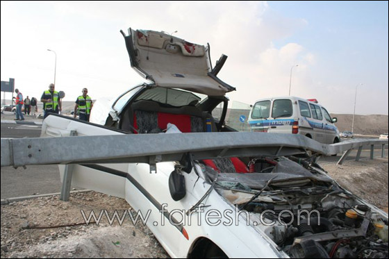 صور من حادث طرق مروع على مفترق عرعرة!! صورة رقم 9 صور من حادث طرق مروع على مفترق عرعرة!! صورة رقم 9