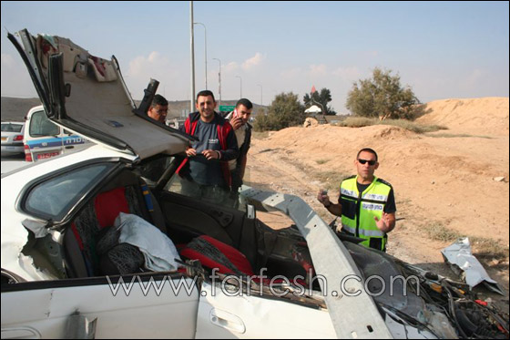 صور من حادث طرق مروع على مفترق عرعرة!! صورة رقم 6 صور من حادث طرق مروع على مفترق عرعرة!! صورة رقم 6