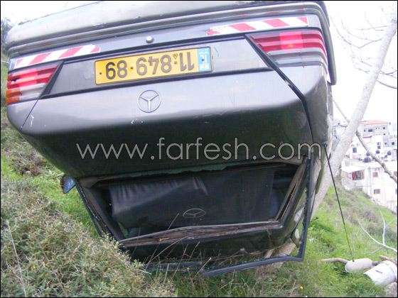 انقلاب سيارة إلى واد سحيق في الناصرة وإصابة زوجين  صورة رقم 7