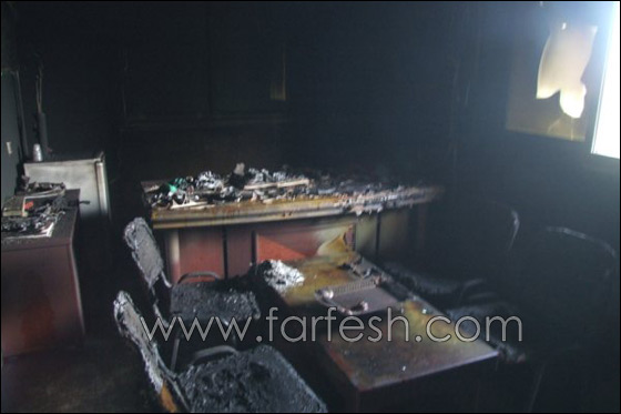 حريق في غرفة المدير في اعدادية العزير  صورة رقم 2