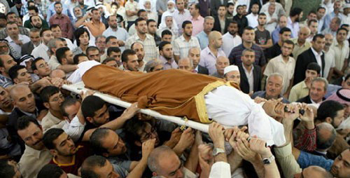 خالد مشعل يودع والده وسط آلاف الاردنيين!!        صورة رقم 5