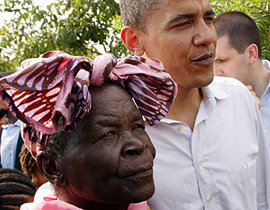 ماما سارة جدة اوباما تحج على نفقة العاهل السعودي  صورة رقم 1