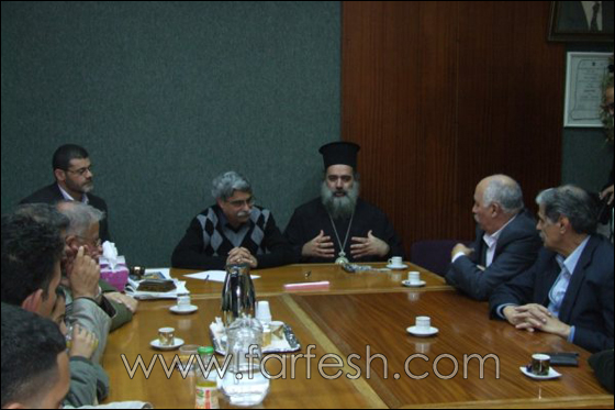 وفد من مجلس ساجور ووفد مقدسي يزورون بلدية الناصرة للتضامن مع رئيسها رامز جرايسي  صورة رقم 13