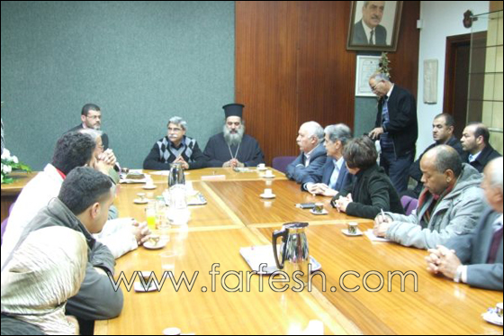 وفد من مجلس ساجور ووفد مقدسي يزورون بلدية الناصرة للتضامن مع رئيسها رامز جرايسي  صورة رقم 6