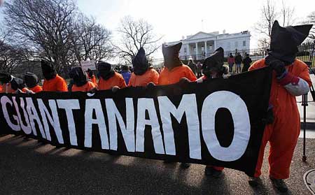 تظاهرة احتجاج بمناسبة مرور 8 سنوات على فتح معتقل غوانتانامو صورة رقم 4