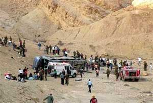 إصابة 35 شخص و20 سائح في إنقلاب 4 حافلات جنوب سيناء صورة رقم 1 إصابة 35 شخص و20 سائح في إنقلاب 4 حافلات جنوب سيناء صورة رقم 1