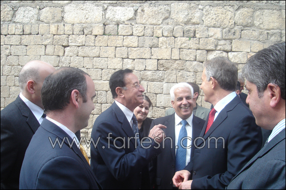 زيارة توني بلير الى منطقة سبسطية الأثرية في محافظة نابلس  صورة رقم 3