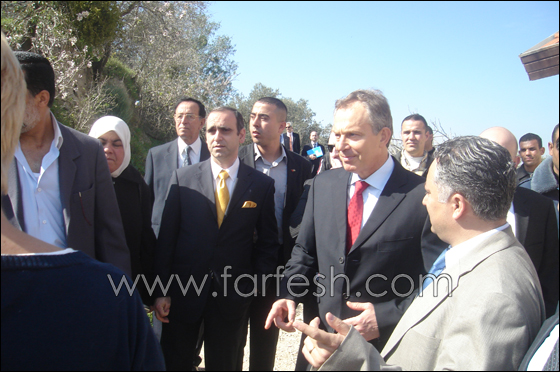 زيارة توني بلير الى منطقة سبسطية الأثرية في محافظة نابلس  صورة رقم 6