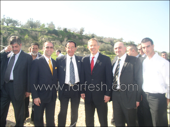 زيارة توني بلير الى منطقة سبسطية الأثرية في محافظة نابلس  صورة رقم 5