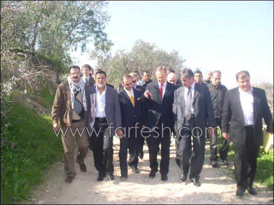 زيارة توني بلير الى منطقة سبسطية الأثرية في محافظة نابلس  صورة رقم 8