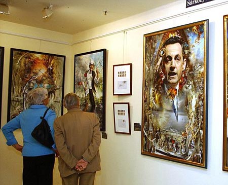 انتقادات ساخرة للوحات ساركوزي وزوجته لهبوط مستواها الفني! صورة رقم 4 انتقادات ساخرة للوحات ساركوزي وزوجته لهبوط مستواها الفني! صورة رقم 4