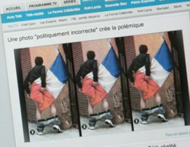 صورة شخص يمسح مؤخرته بعلم فرنسا تثير جدلا وغضباً عارماً! صورة رقم 1 صورة شخص يمسح مؤخرته بعلم فرنسا تثير جدلا وغضباً عارماً! صورة رقم 1