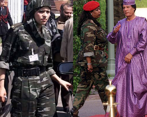 حارسات القذافي وإبنه مشهد لم يألفه العالم من قبل!! صورة رقم 10 حارسات القذافي وإبنه مشهد لم يألفه العالم من قبل!! صورة رقم 10