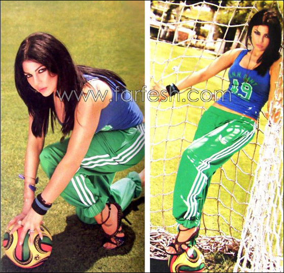 هيفا تحتفل بالمونديال!!   صورة رقم 1