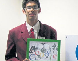 إماراتي يفوز بمسابقة تصميم شعار جوجل للمونديال صورة رقم 1