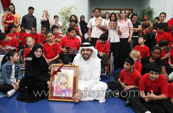 الجسمي عاش لحظات من السعادة والفرح مع اطفال مركز راشد  صورة رقم 4