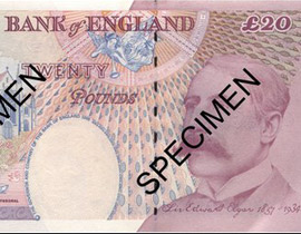 نزع صورة الموسيقار ألجار عن الأوراق المالية نزع صورة الموسيقار ألجار عن الأوراق المالية