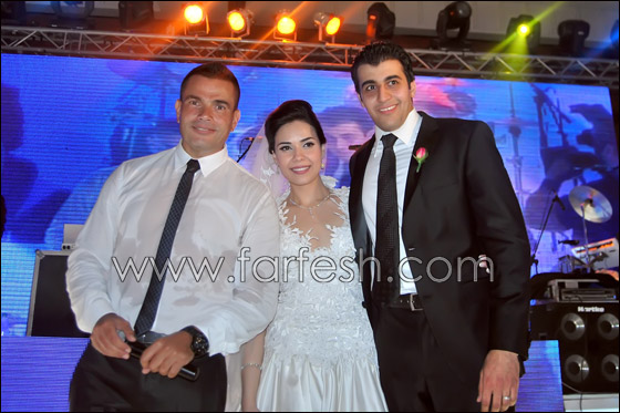 بالصور. .عمرو دياب في حفل زفاف مها وعمرو  صورة رقم 6