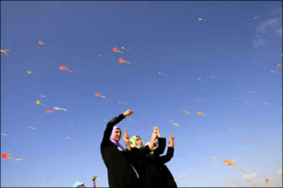 الطائرات الورقية تغطي سماء غزة! صورة رقم 2 الطائرات الورقية تغطي سماء غزة! صورة رقم 2