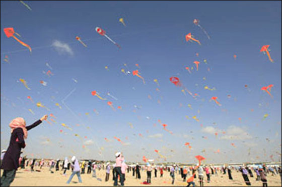 الطائرات الورقية تغطي سماء غزة! صورة رقم 5 الطائرات الورقية تغطي سماء غزة! صورة رقم 5