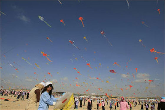 الطائرات الورقية تغطي سماء غزة! صورة رقم 7 الطائرات الورقية تغطي سماء غزة! صورة رقم 7