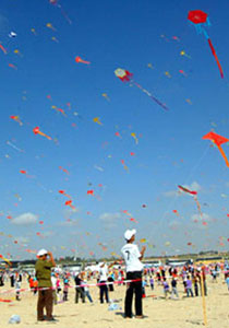 الطائرات الورقية تغطي سماء غزة! صورة رقم 1 الطائرات الورقية تغطي سماء غزة! صورة رقم 1