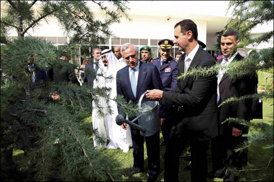 الأسد وعبد الله يدعوان إلى الالتزام بعدم اللجوء إلى العنف   صورة رقم 5