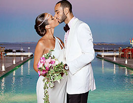 مسلسلات اون لاين ينقل لكم صور زفاف المغنية الحامل أليشا كيز!  صورة رقم 1