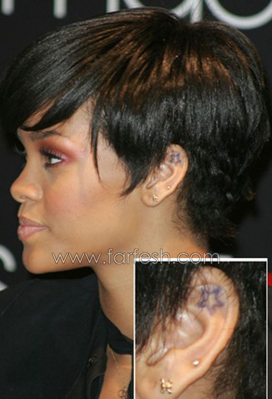 ريهانا مهووسة التاتوو تضيف تاتوو جديد لجسدها!  صورة رقم 12