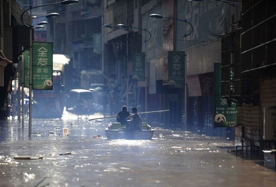 إجلاء 50 ألف شخص من الصين جراء الفياضانات في كوريا  صورة رقم 2