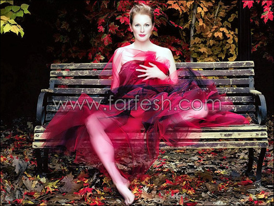 جوليان مور تستلقي على أريكة منزوعة!! صورة رقم 2 جوليان مور تستلقي على أريكة منزوعة!! صورة رقم 2