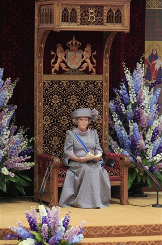 رجل يلقي شمعدان على عربة الملكة الهولندية أثناء مرور موكبها! صورة رقم 6 رجل يلقي شمعدان على عربة الملكة الهولندية أثناء مرور موكبها! صورة رقم 6