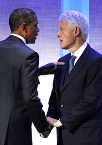 اوباما لكلينتون: حتى الآن لا اعلم كيف اقنعت ميشيل بالزواج بي  صورة رقم 1