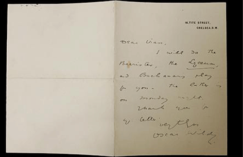 رسائل تؤكد مثلية اوسكار وايلد النوعية!! صورة رقم 3 رسائل تؤكد مثلية اوسكار وايلد النوعية!! صورة رقم 3