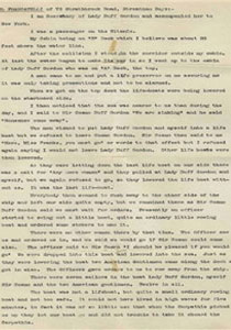 عرض شهادة ناجية من فاجعة Titanic في مزاد علني!!  صورة رقم 1