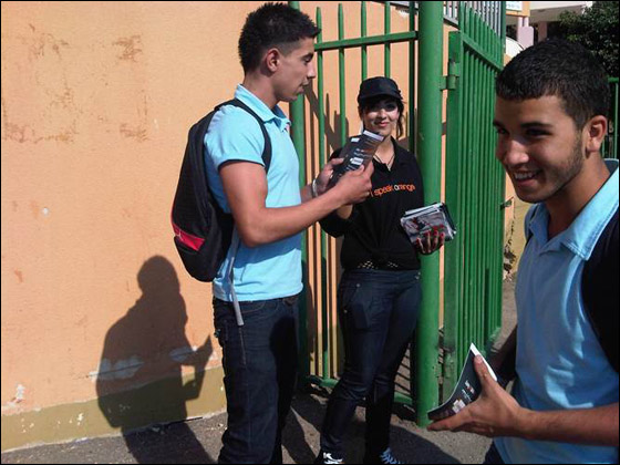 orange: كنا مع الثانويين بسخنين وكفرياسيف وغدا في يافة الناصرة والمنطقة  صورة رقم 11