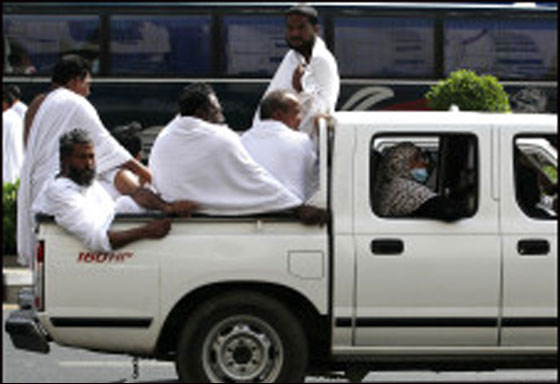 الحجاج يتوجهون لمشعر منى.. لقضاء الحجاج يتوجهون لمشعر منى.. لقضاء