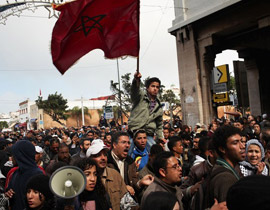 خمسة قتلى في المغرب في تظاهرات رافقتها أعمال عنف صورة رقم 1 خمسة قتلى في المغرب في تظاهرات رافقتها أعمال عنف صورة رقم 1