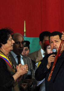 الرئيس الفنزويلي يعلن تأييده للقذافي بعد صمت دام طويلا!! صورة رقم 1 الرئيس الفنزويلي يعلن تأييده للقذافي بعد صمت دام طويلا!! صورة رقم 1