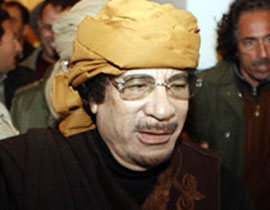 القذافي يتوسل اوباما لوقف الحملة على ليبيا التي دعاها 