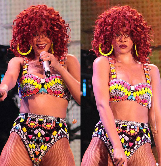 ببث مباشر.. ريهانا تقوم بالرقص الاباحي فوق إمرأة امام الملايين!! صورة رقم 8 ببث مباشر.. ريهانا تقوم بالرقص الاباحي فوق إمرأة امام الملايين!! صورة رقم 8