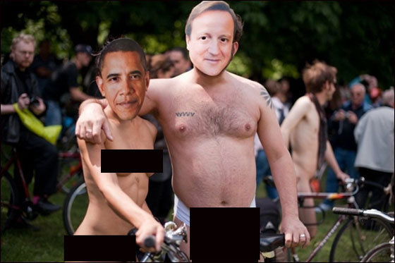 بالصور.. مظاهرة العراة على الدراجات الهوائية في بريطانيا  صورة رقم 1