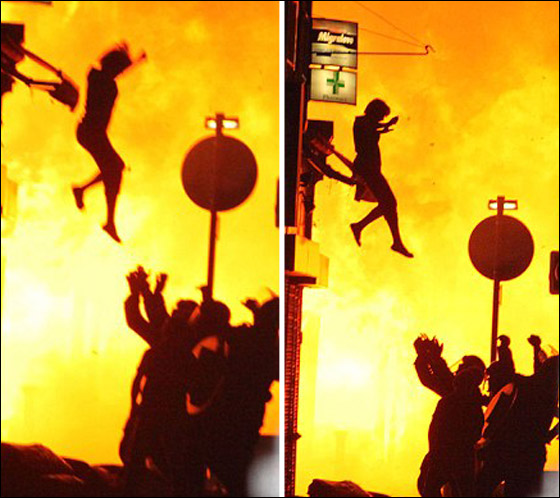 بريطانية تنجو من محاصرة النيران لها بالقفز من شرفة منزلها!!  صورة رقم 2