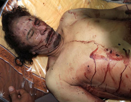 مغربية تحاول الانتحار تحت عجلات قطار حزنا على القذافي!! صورة رقم 1