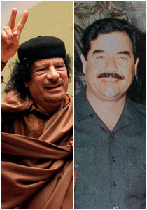 عشيرة صدام حسين تعزي عائلة القذافي وتتوعد للأخذ بثأره!!   صورة رقم 1