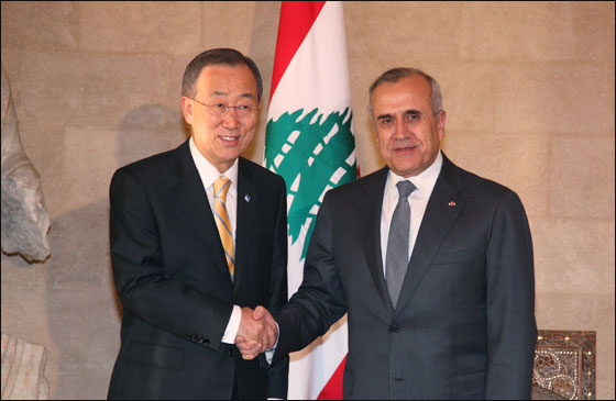 متوجها الى لبنان: بان كي مون يطالب حزب الله بتسليم سلاحه للدولة  صورة رقم 4