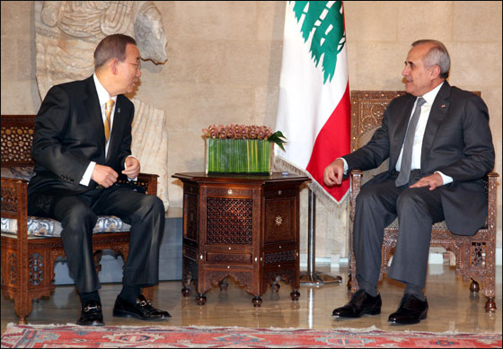 متوجها الى لبنان: بان كي مون يطالب حزب الله بتسليم سلاحه للدولة  صورة رقم 6