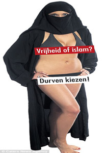  بلجيكي يهاجم الاسلام بنشر صورة ابنته بالبكيني والبرقع! صورة رقم 1